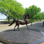 one of many sculptures at the horse park