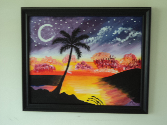 Our daughter painted us a picture for the condo